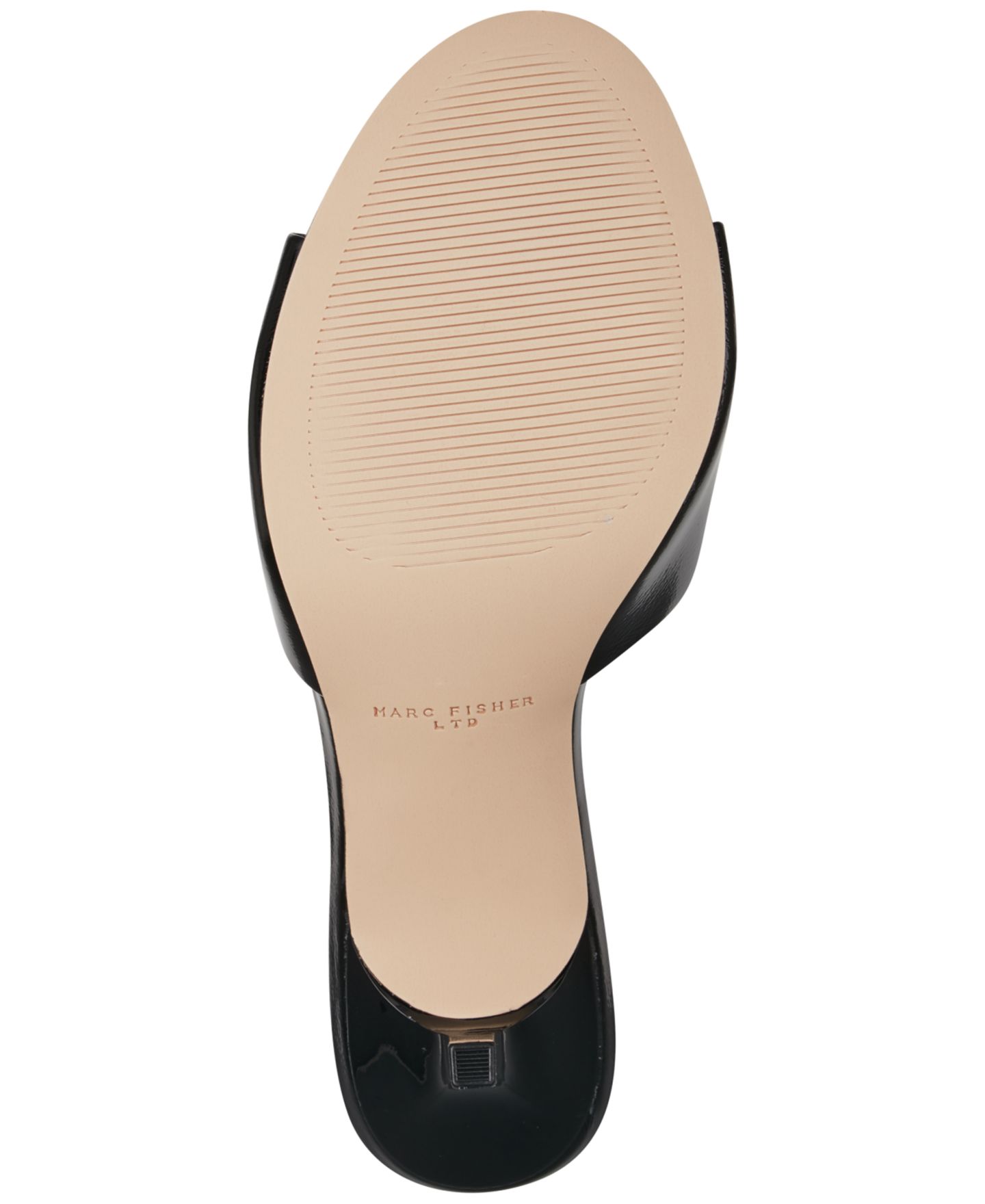 Женские сандалии Marc Fisher LTD Finny Slip-On Stiletto, цвет: Чёрный кожаный — фото 5