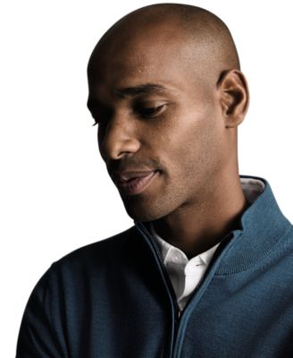 Men's Quarter-Zip Long-Sleeve Sweater