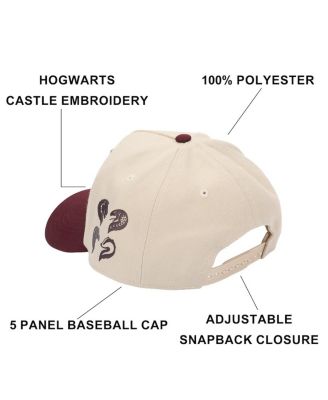 Men's Hogwarts Castle White Polywool A-Frame Baseball Hat