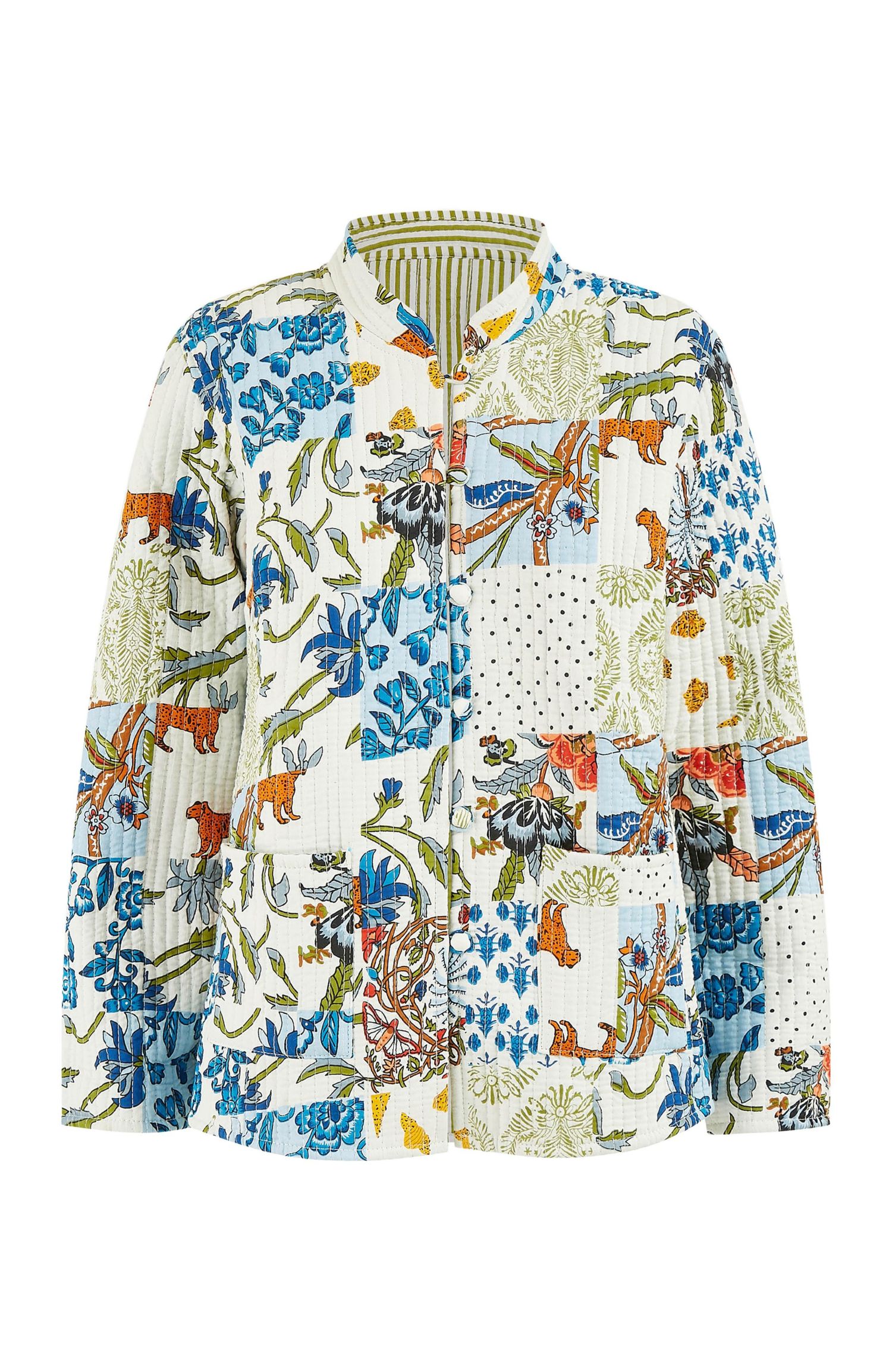 Women's Indian Patchwork Reversible Jacket