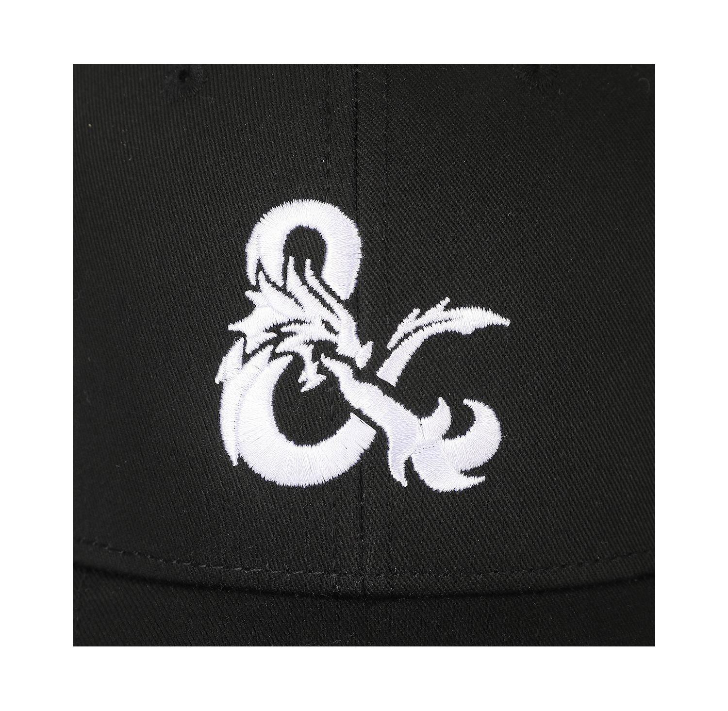Men's Dungeons and Dragons Embroidered Logo Black Traditional Adjustable Hat
