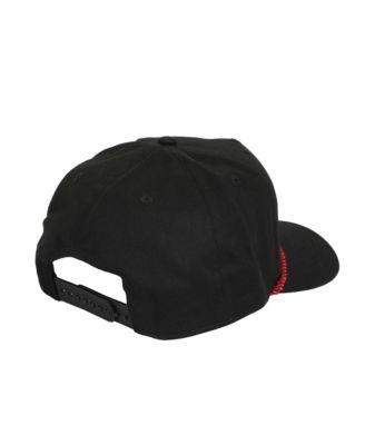 Men's Embroidered Akatsuki Cloud Black Retro Grandpa Snapback Hat