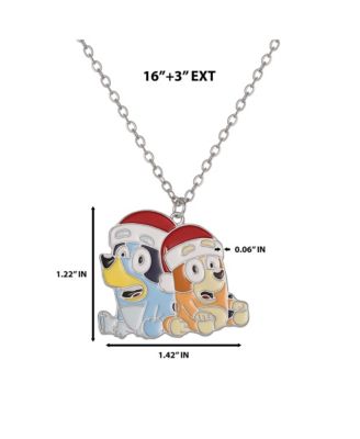 & Bingo Holiday Necklace & Star Stud Earrings Set - Festive Jewelry for Kids