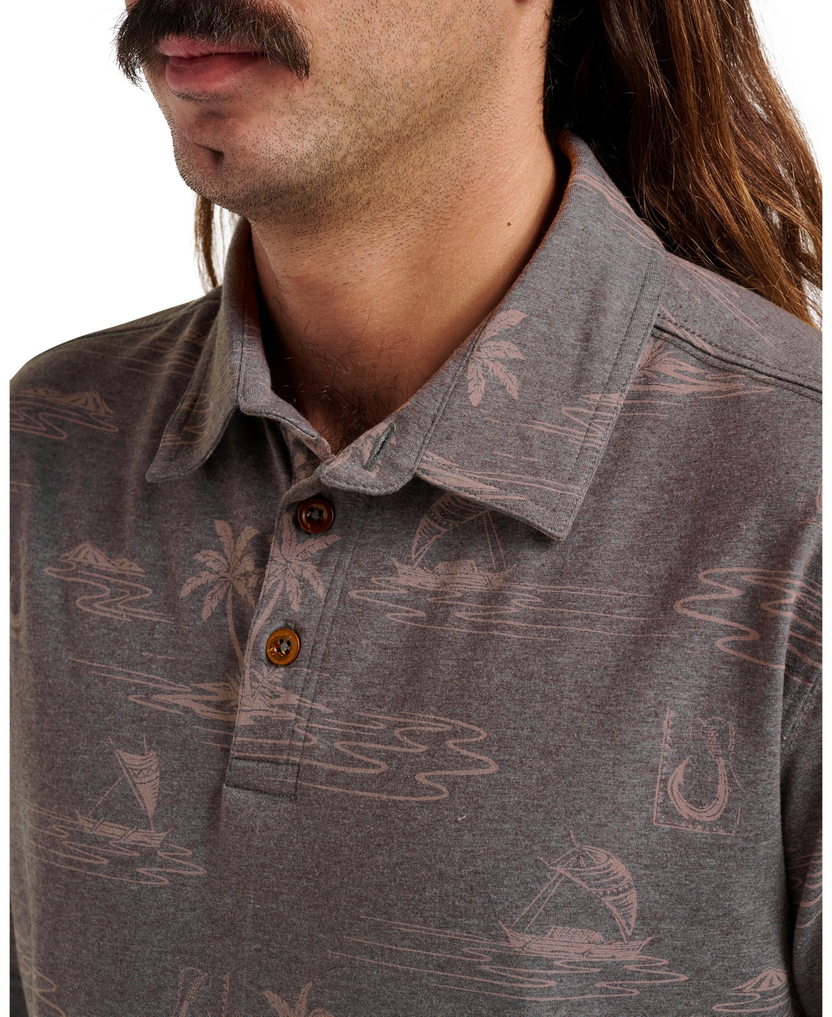 Quiksilver Waterman Men's Island Daze Polo Shirt