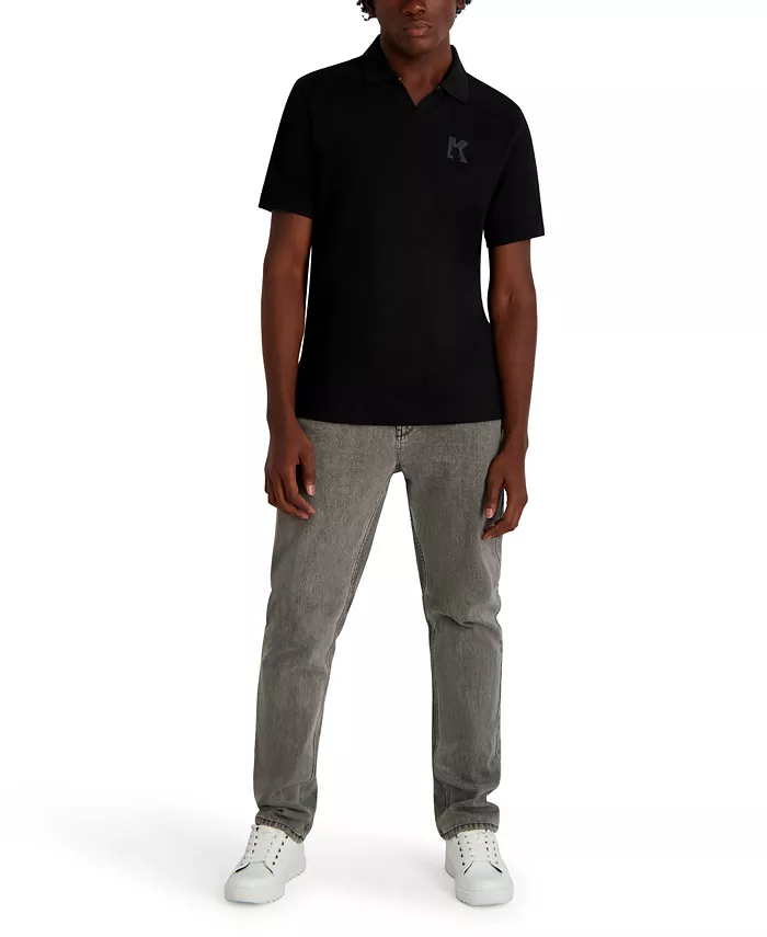 Men's Embroidered K Polo Shirt - thumbnail 2