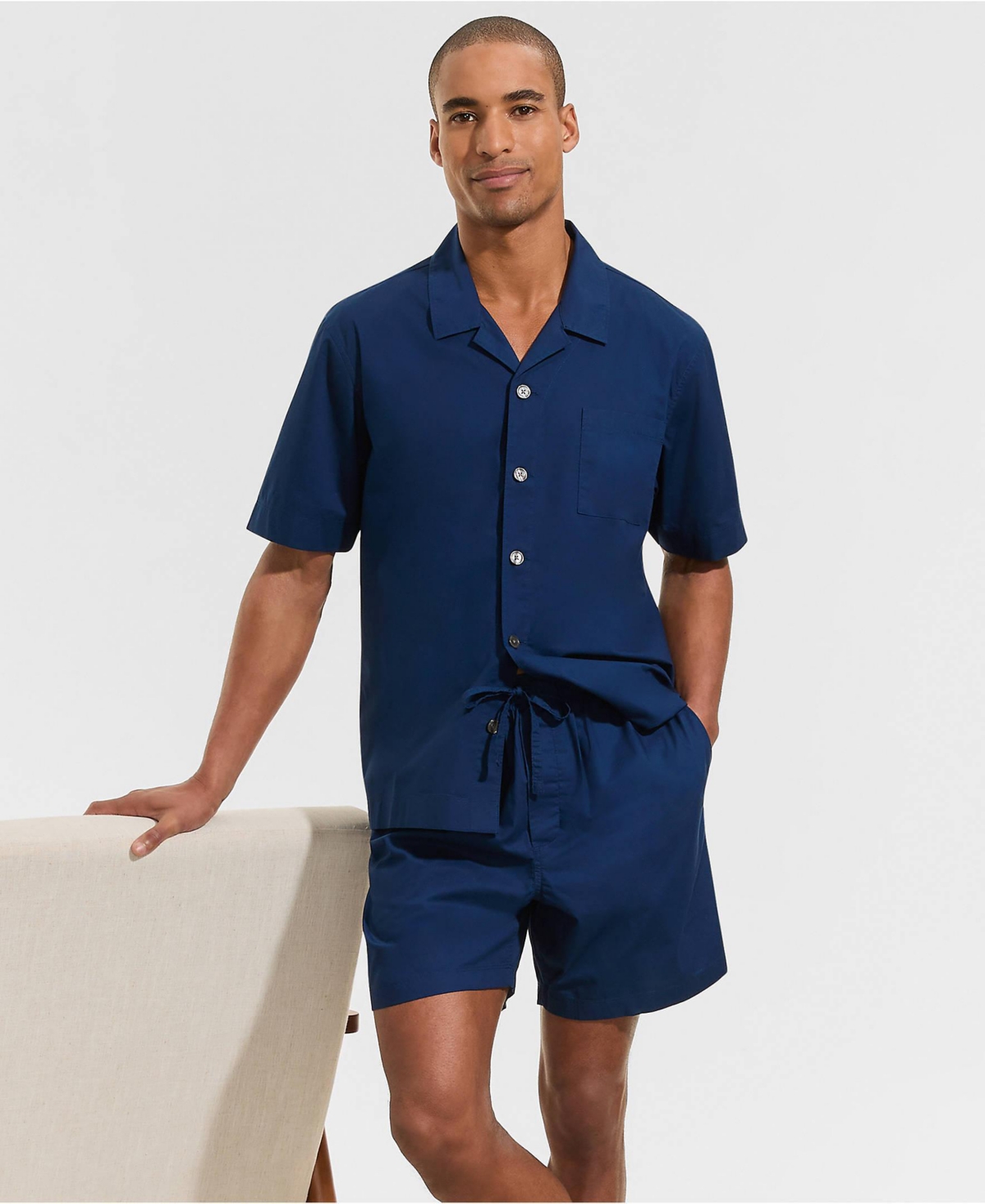 Lands' End Men's Short Sleeve Essential Sleep Set