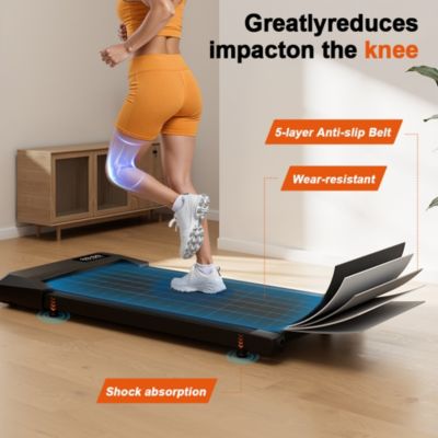 Superun 39.37 inches Belt Walking Smart Treadmills for Home Office, 2.5HP Portable Treadmills with Remote Control