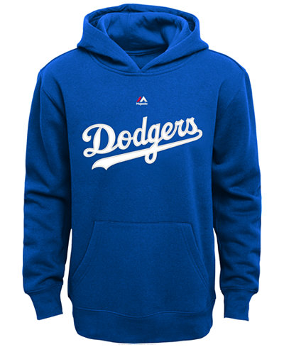 Majestic Kids' Los Angeles Dodgers Wordmark Fleece Hoodie