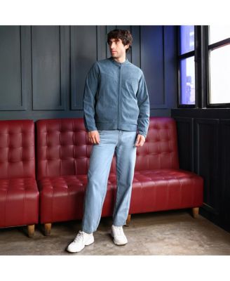 Men's Aegean Blue Corduroy Rider Jacket