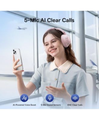 Bass BH1 NC Adaptive ANC Wireless Headphones – LDAC Hi-Res Audio, Real-Time Noise Cancelling, SuperBass 2.0, 80H Playtime