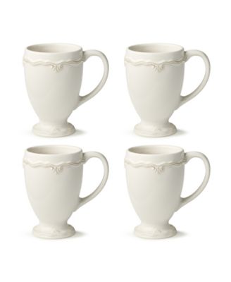 Heritage Scroll Mugs, Set of 4, Service For 4