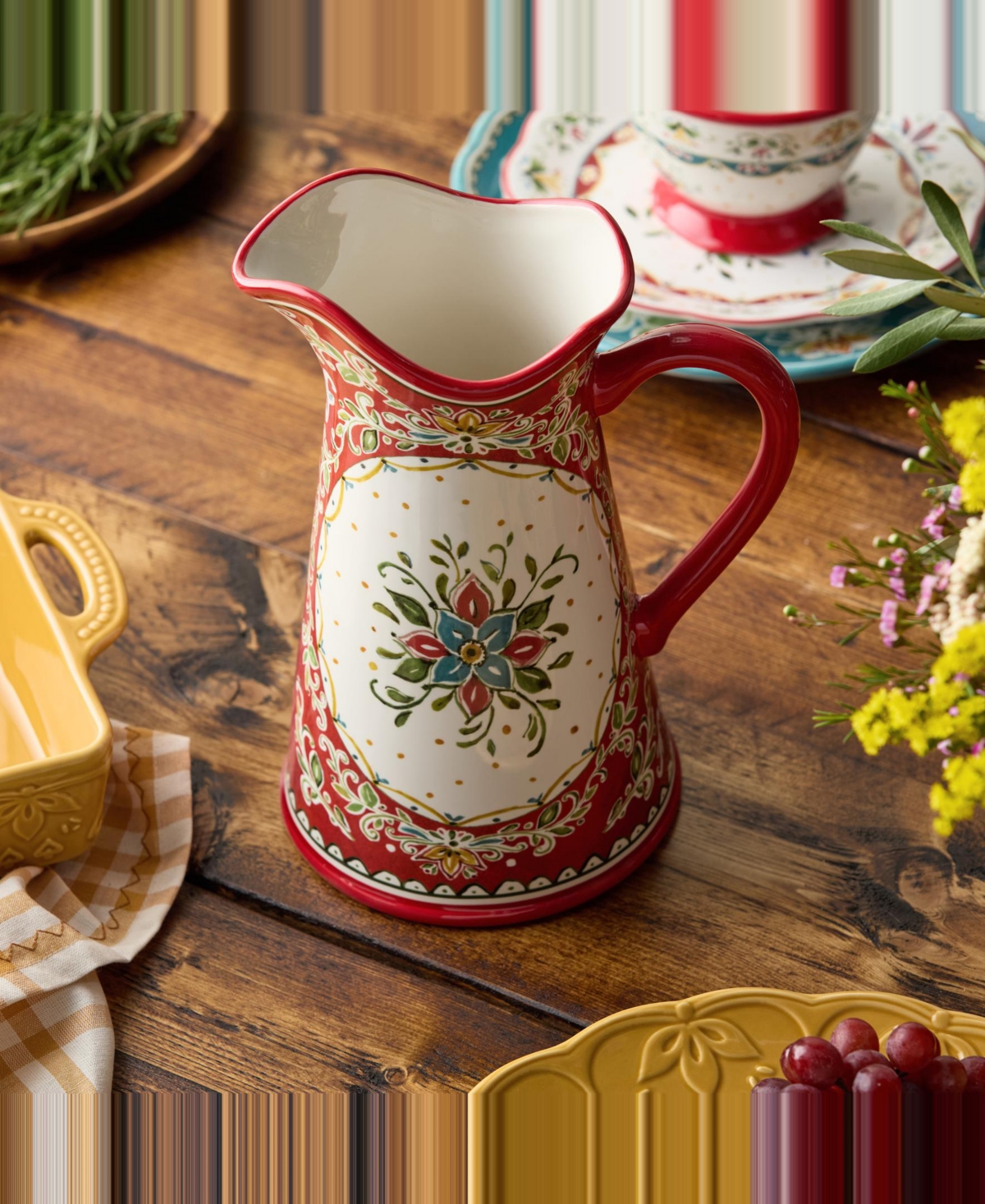 Certified International Provence Pitcher, 96 oz.