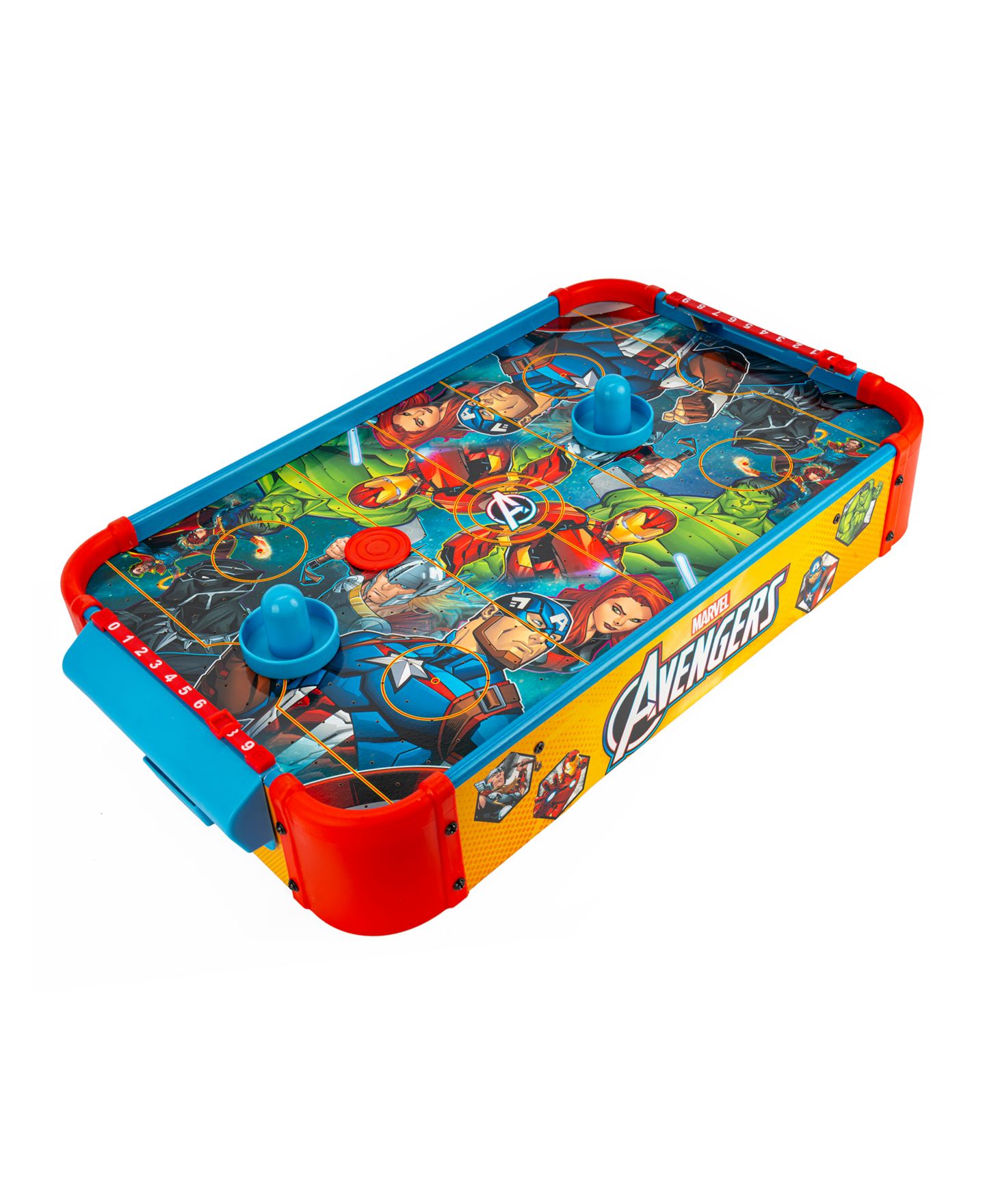 Детская игрушка World Tech Toys Avengers Electronic Tabletop Air Hockey Game, Ages 4+ — фото 6