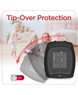 Black+Decker 1500W Portable Space Heater, Black