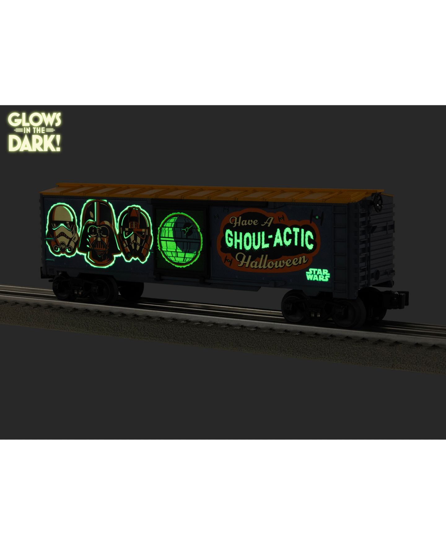 Детская игрушка Lionel O Gauge Star Wars Glow-in-the-Dark Model Train Boxcar — фото 15