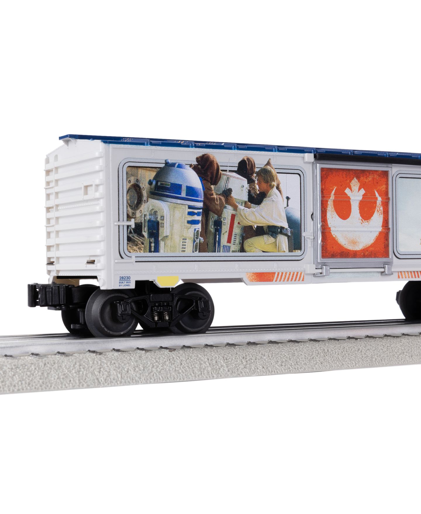 Детская игрушка Lionel O Gauge Star Wars R2-D2 C-3PO Character Die-Cast Metal Boxcar — фото 14