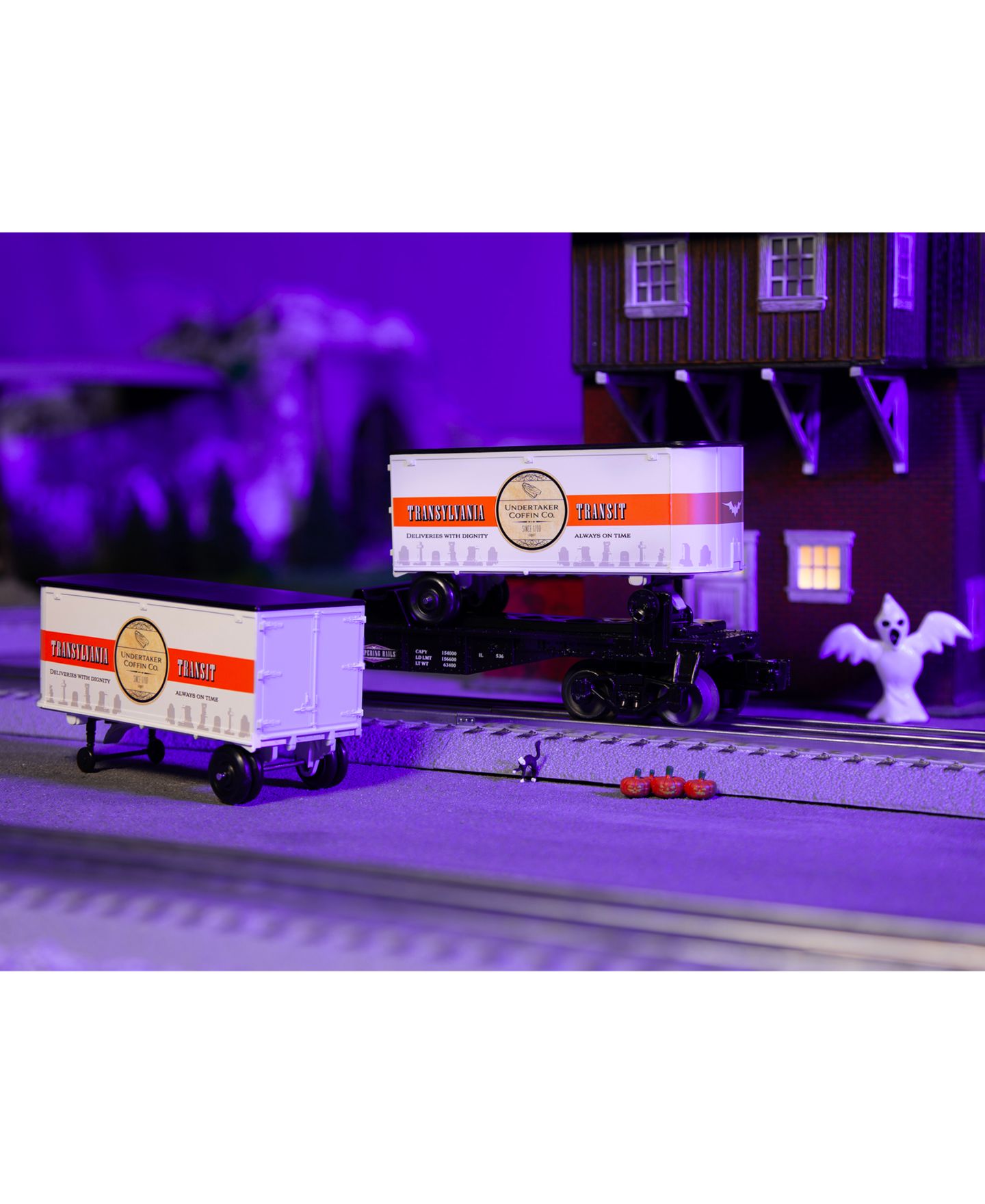 Детская игрушка Lionel O Gauge Whispering Rails Flatcar with Trailers — фото 5