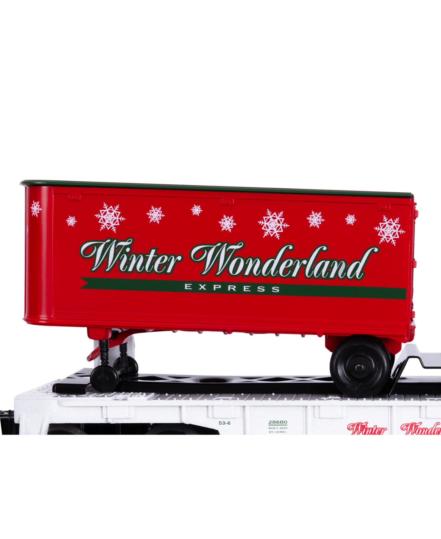 Детская игрушка Lionel O Gauge Winter Wonderland Flatcar With Two Removable Piggyback Trailers — фото 6