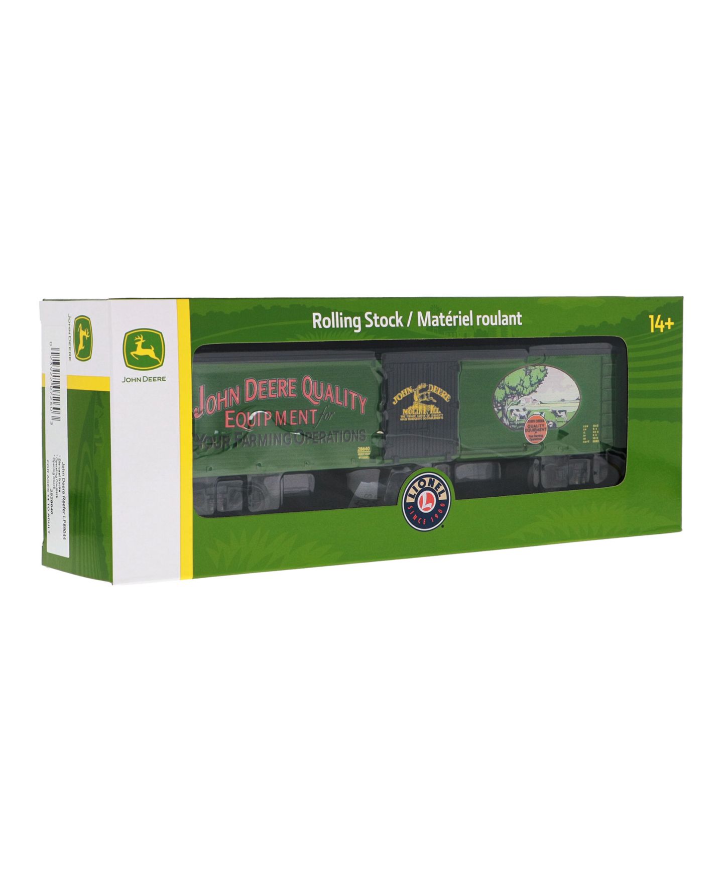 Детская игрушка Lionel O Gauge John Deere Quality Equipment Die-Cast Metal Trucks Reefer Car — фото 7