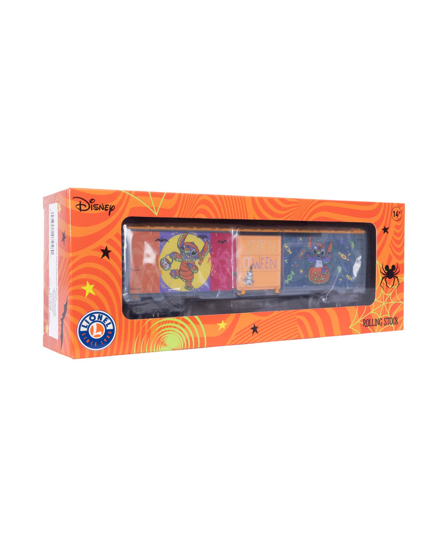 Детская игрушка Lionel O Gauge Disney Stitch Stitchoween Glow in the Dark Model Train Boxcar — фото 8