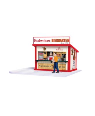 Anheuser Busch Budweiser Plug-Expand-Play Concession Stand O Gauge Model Train Accessory