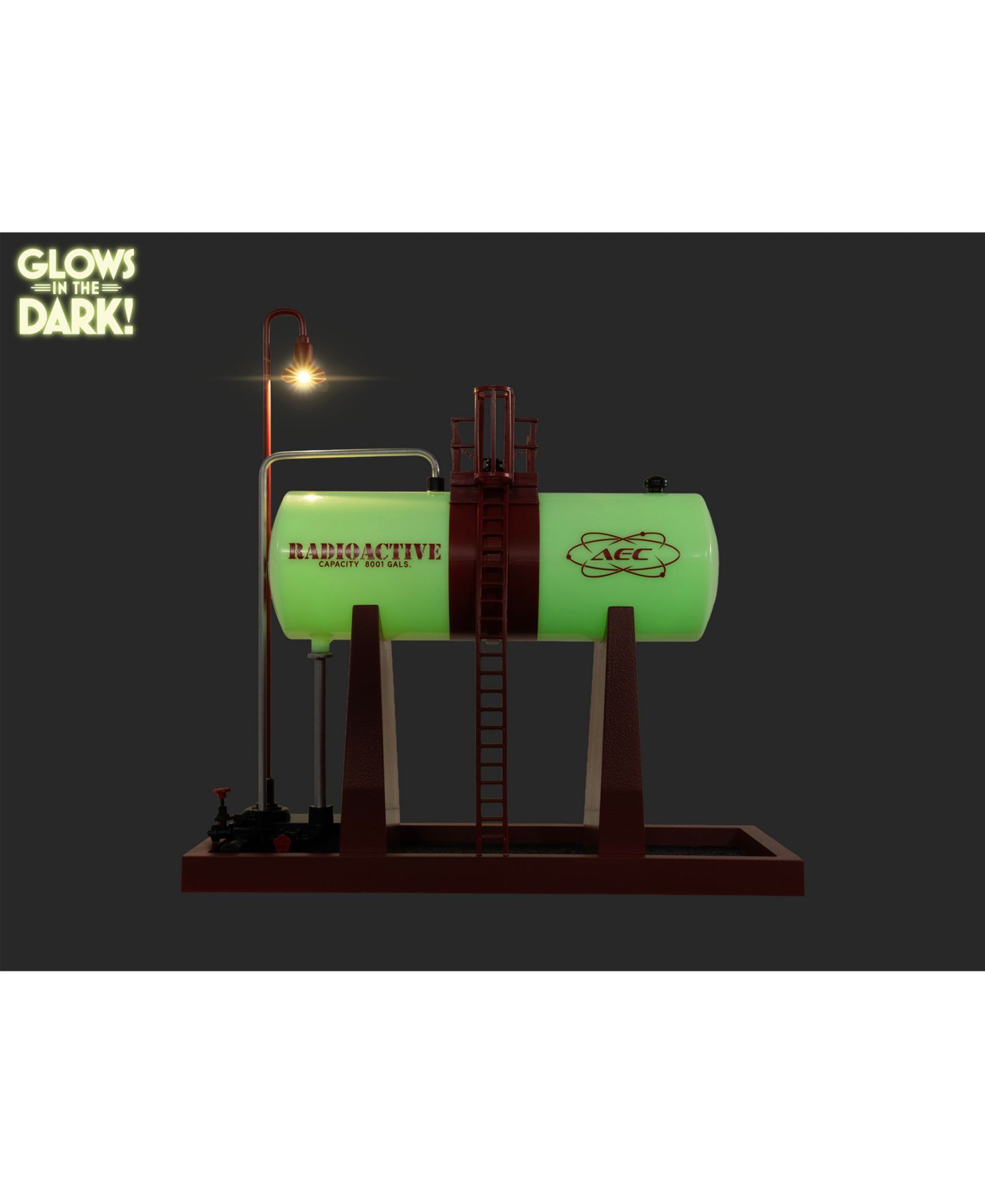 Детские игрушки Lionel O Gauge Atomic Energy Commission Glow-in-the-Dark Elevated Tank — фото 15