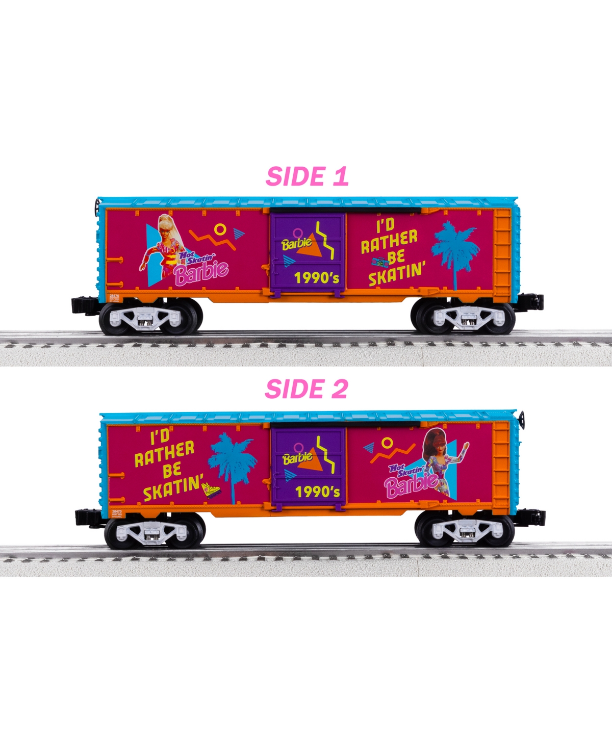 Lionel Barbie Mattel Barbie 1990s O Gauge Model Train Boxcar