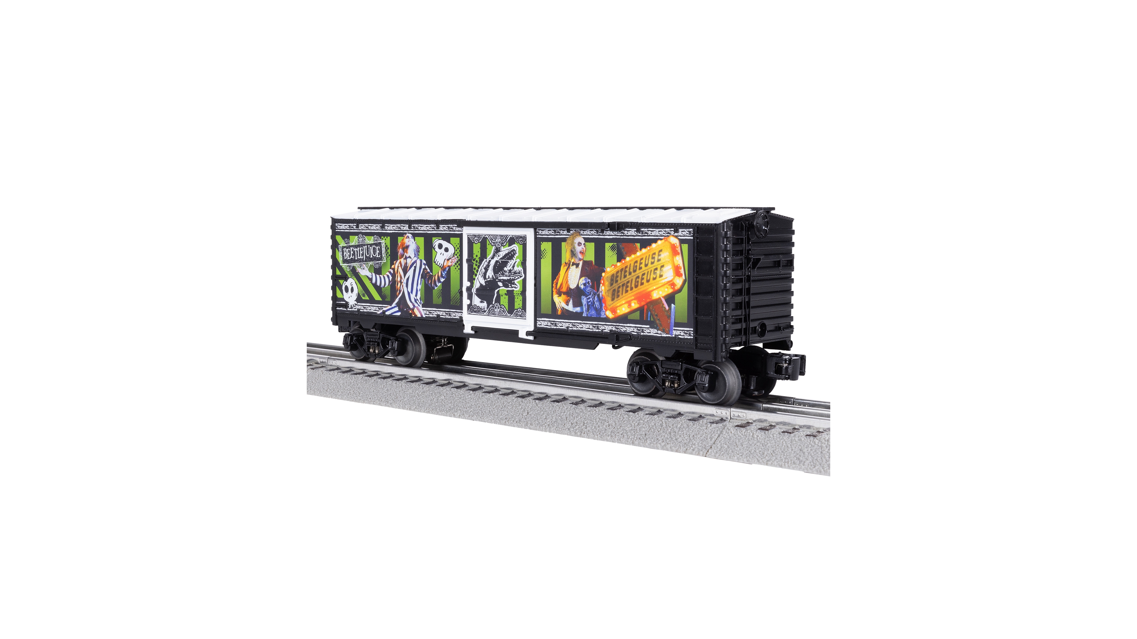 Lionel Beetlejuice 1988 Illuminated O Gauge Model Train Boxcar