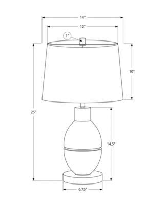 Lighting 25" Plastic Table Lamp