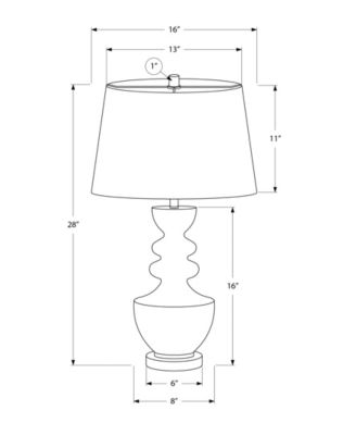 Lighting 28" Plastic Table Lamp