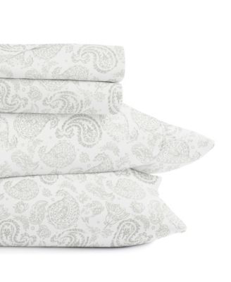 The Farmhouse Chic Premium Ultra Soft Pattern 4-Pc. Sheet Set, California King
