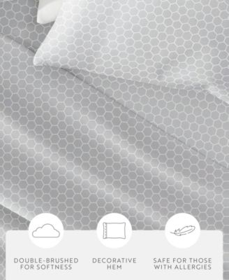 The Farmhouse Chic Premium Ultra Soft Pattern 4-Pc. Sheet Set, California King