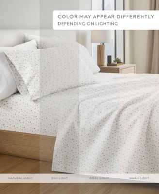 ienjoy Home The Farmhouse Chic Premium Ultra Soft Pattern 4-Pc. Sheet Set, King