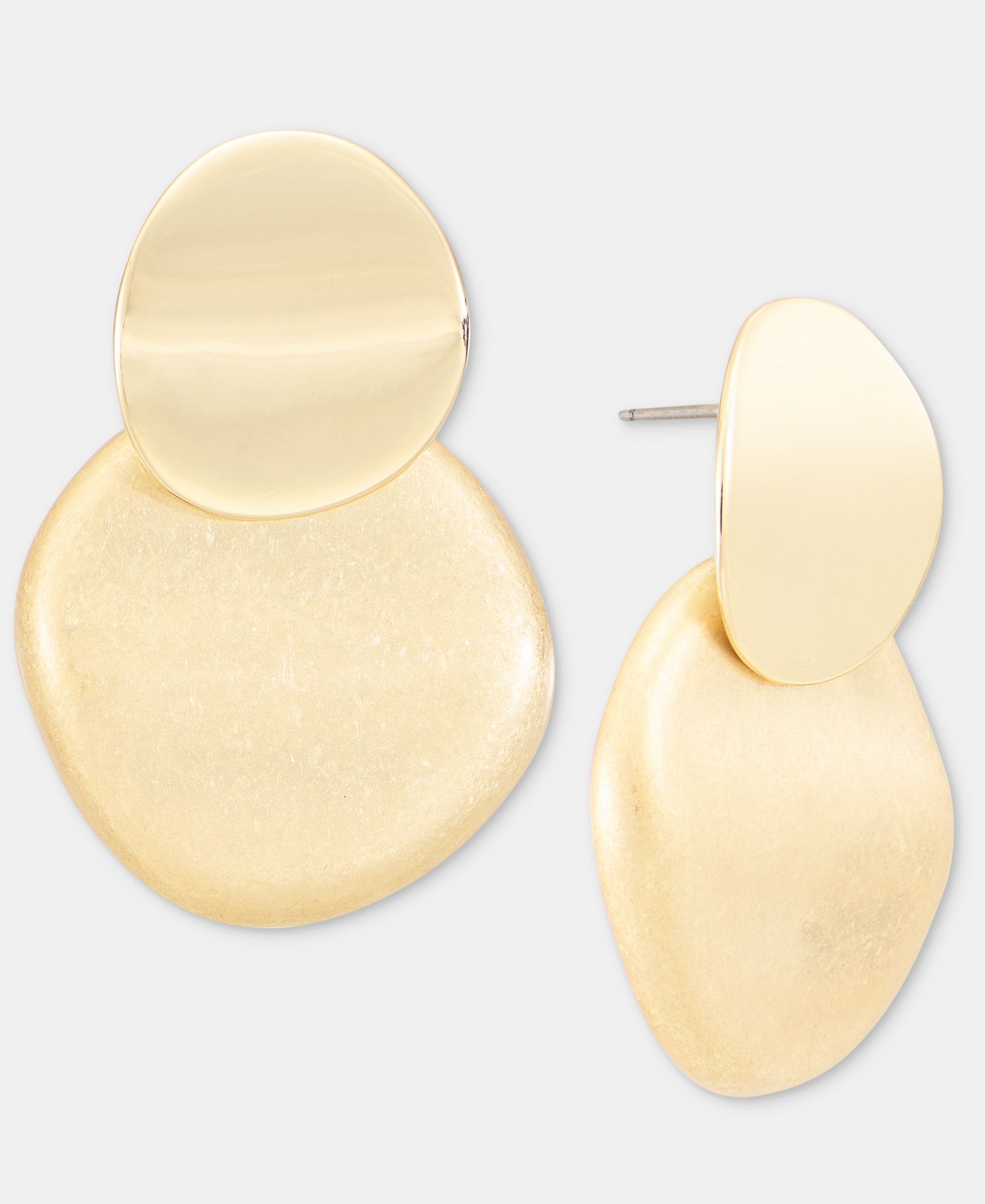 Disc Drop Earrings
