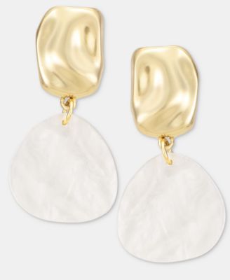 Nugget & Disc Drop Earrings, Macy's Exclusive