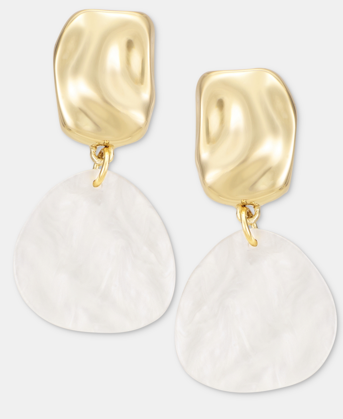 Style & Co Nugget & Disc Drop Earrings, Macy's Exclusive