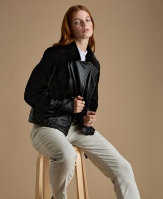 Women's Belted Biker Jacket