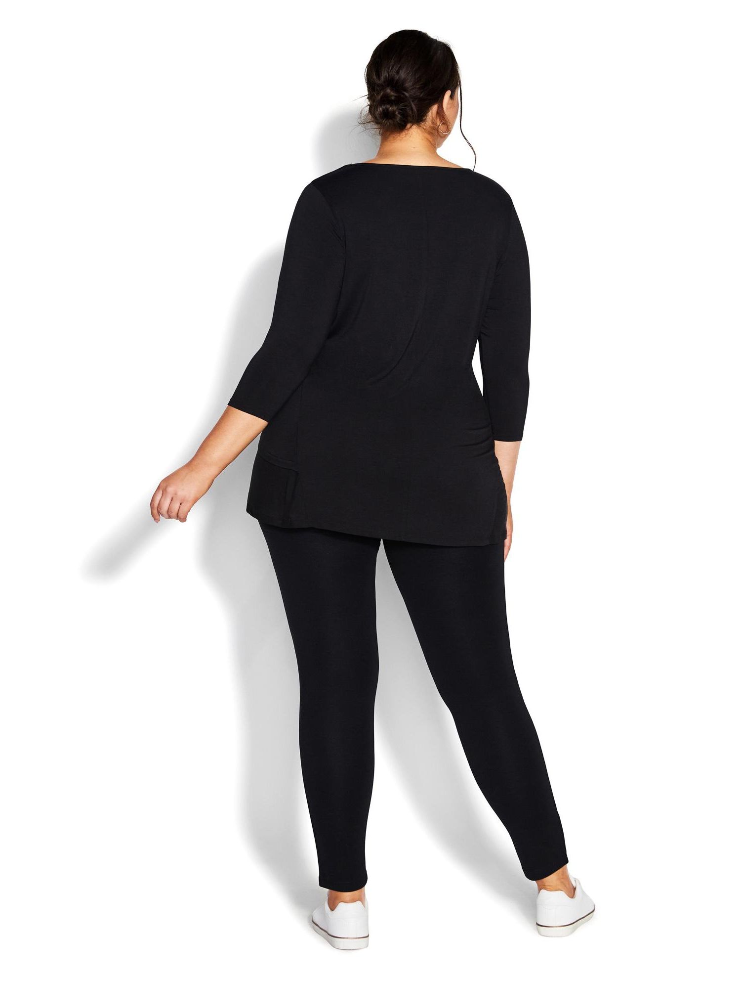 Women's Plus Size Petite Pull On Ponte Pant