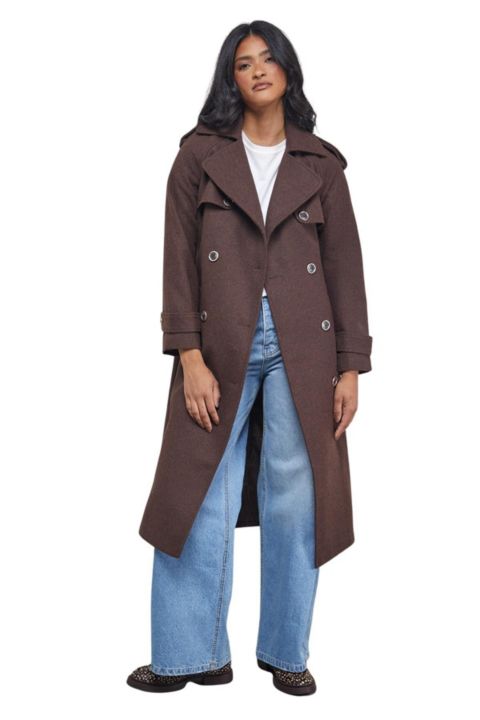 Женские куртки Warehouse Women's Wool Mix Belted Trench Coat
