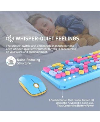 2.4GHz Wireless Keyboard And Mouse Set - Full - Size Keyboard With Switch Button, Compatible With Laptop, PC, Notebook, TV