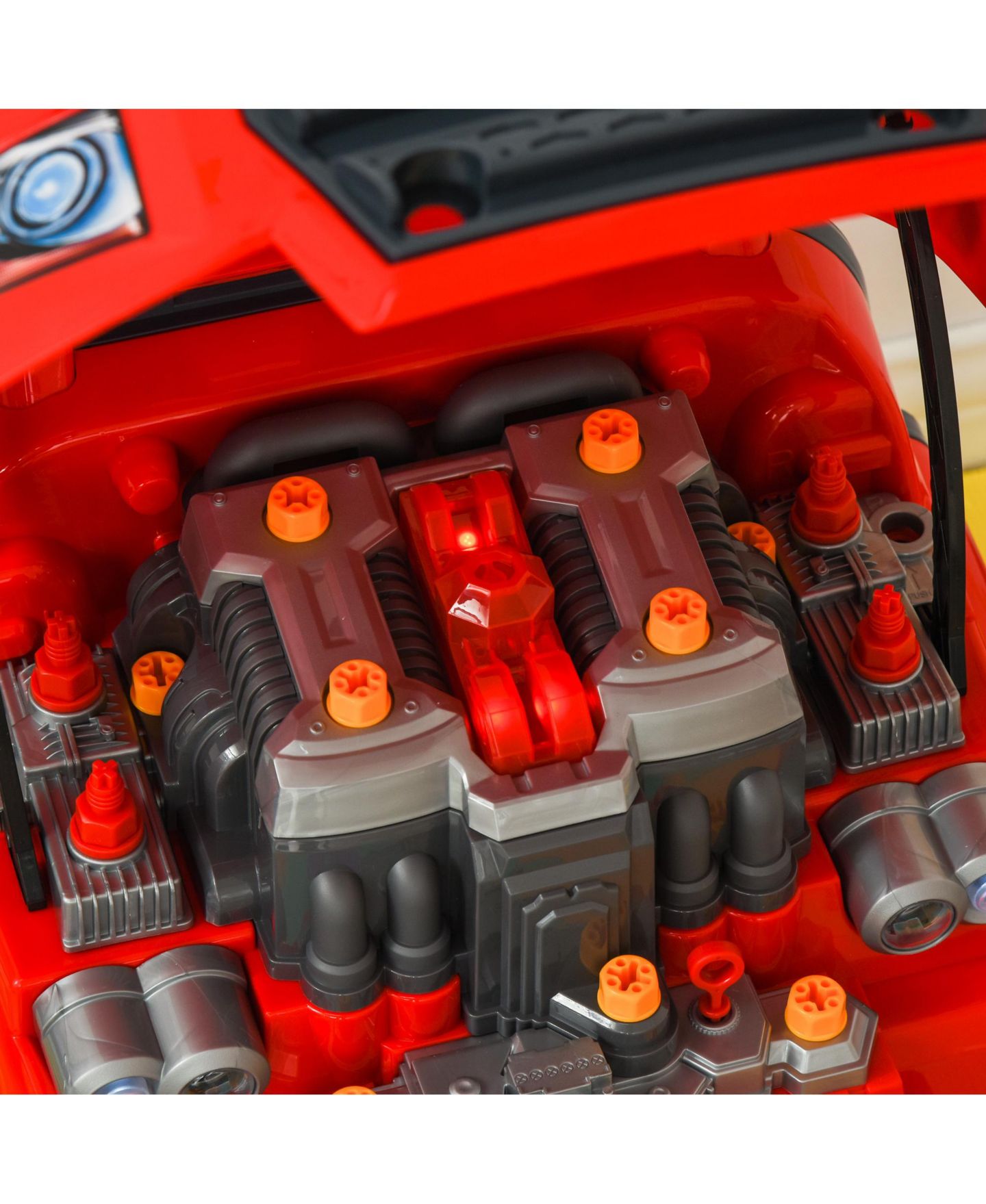Детские игрушки Qaba Mechanic Kids Truck Engine Interactive Toy Set, 61-Piece, Ages 3+ — фото 8