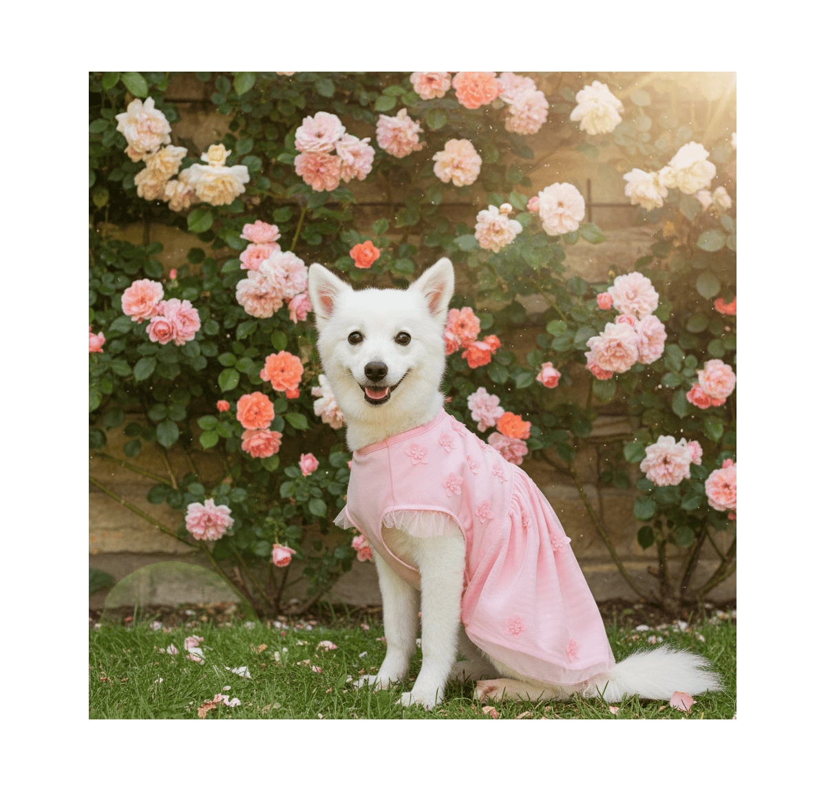 Blueberry Pet Breton Stripe Dog Dress