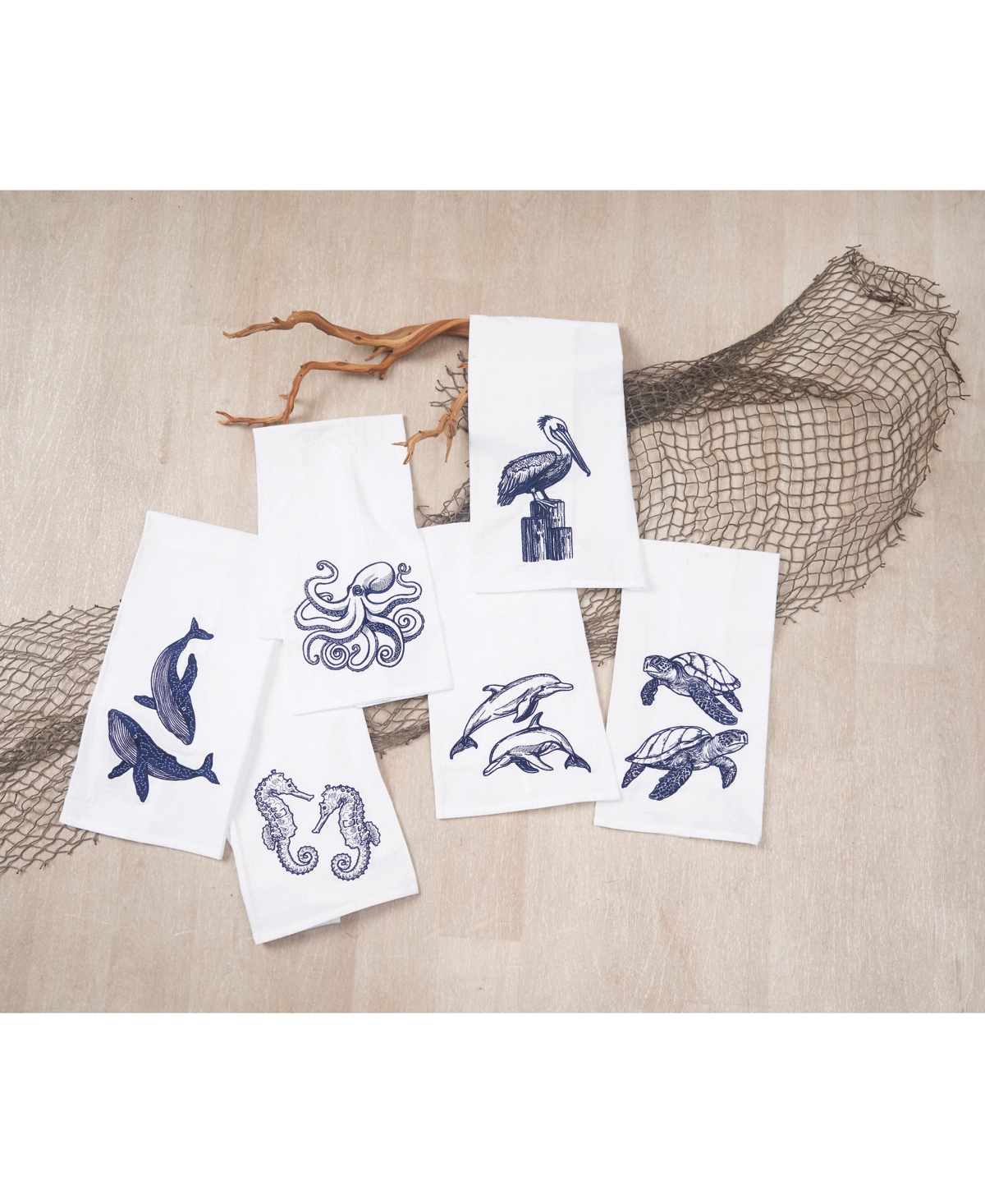 C&F Home Seahorses Kitchen and Bathroom Embroidered Hand Towel