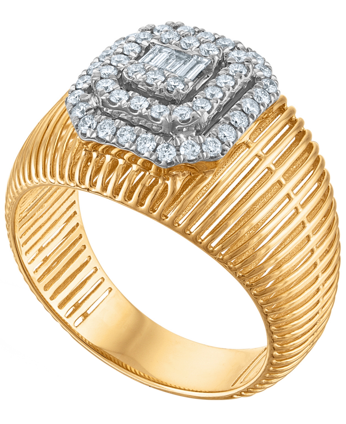 Macy's White Diamond Ring (0.45 ct. t.w.) in 14k Yellow Gold