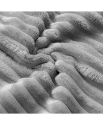 Streamdale Oversized Corduroy Lounge Chair with Ottoman, Modular Deep-Seat Floor Couch - Smoke Grey