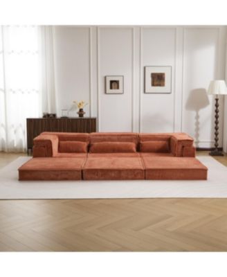 Sofa, Convertible Floor Sofa Bed, Modular Sectional, 3 Seater