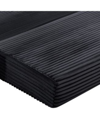 Streamdale Corduroy Cloud Double Sofa, 2-in-1 Convertible Sofa Bed, Black