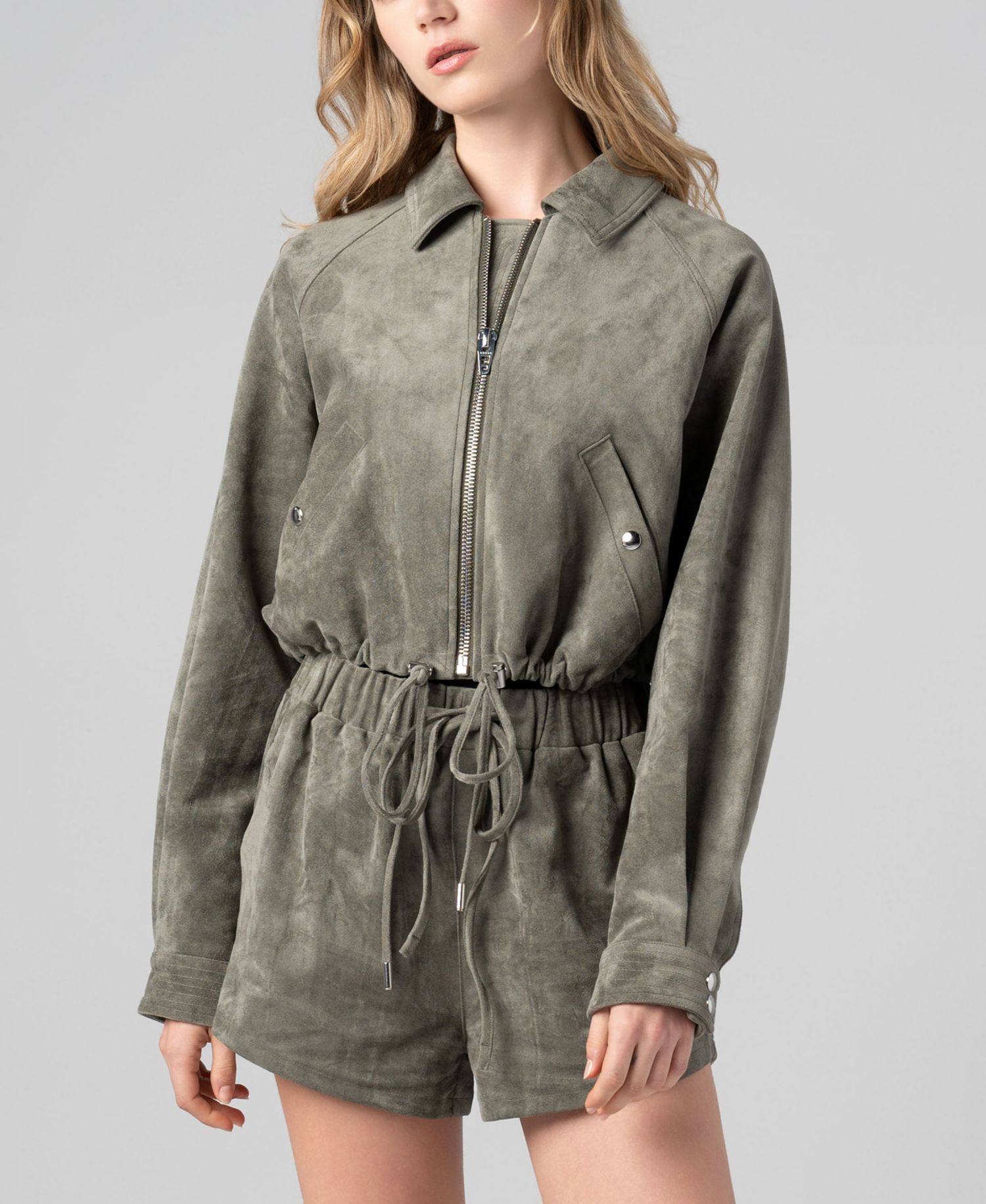 Women's Front Zip Collared Jacket