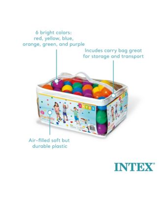 Inflatable Jungle Adventure Play Center & Plastic Fun Ballz, 100 Pack