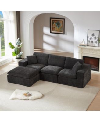 Streamdale Modern Chenille Cloud Sofa - Freely Combinable & Comfortable